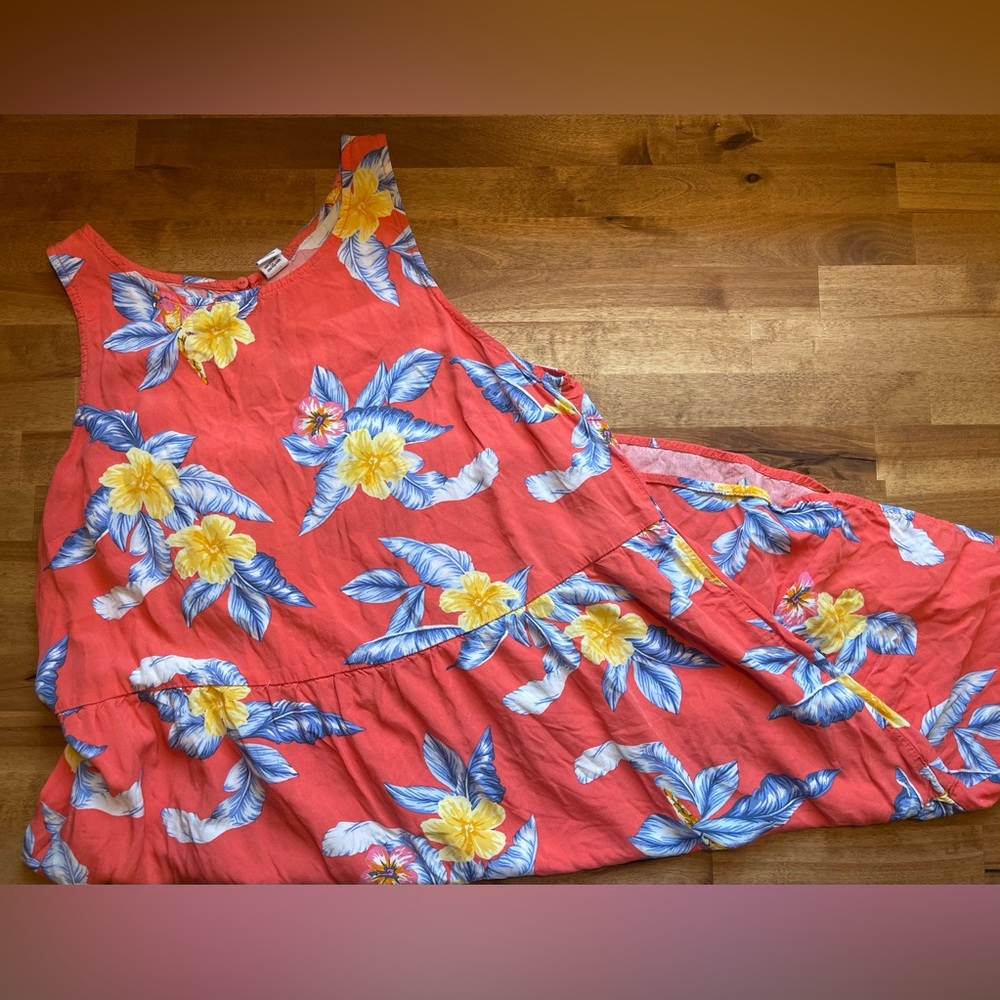 Hawaiian Coral Dress. (Size S)